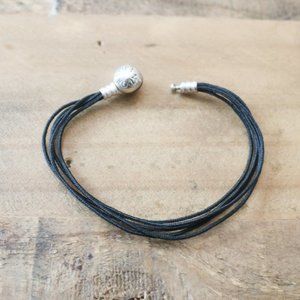 Pandora Black Multi Strand Cord Bracelet BN